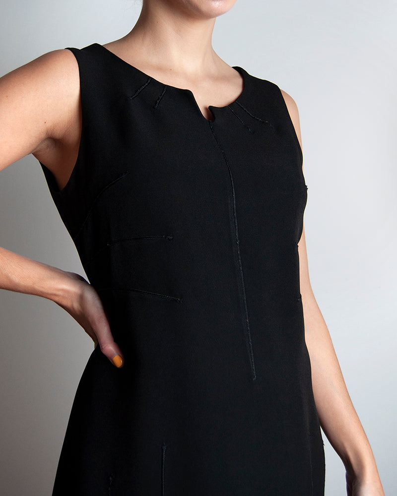 Moschino black sleeveless dress