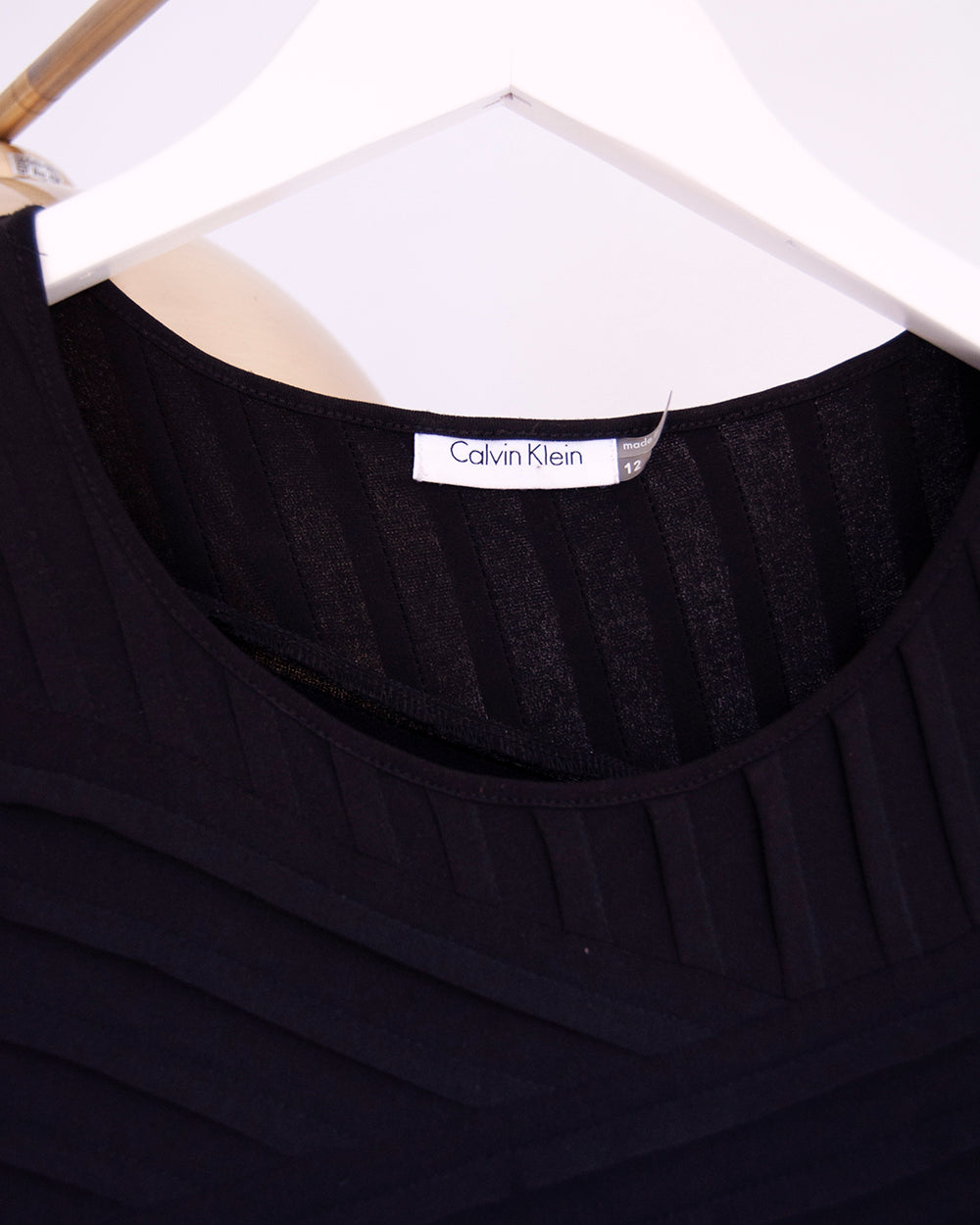Calvin Klein black jersey dress