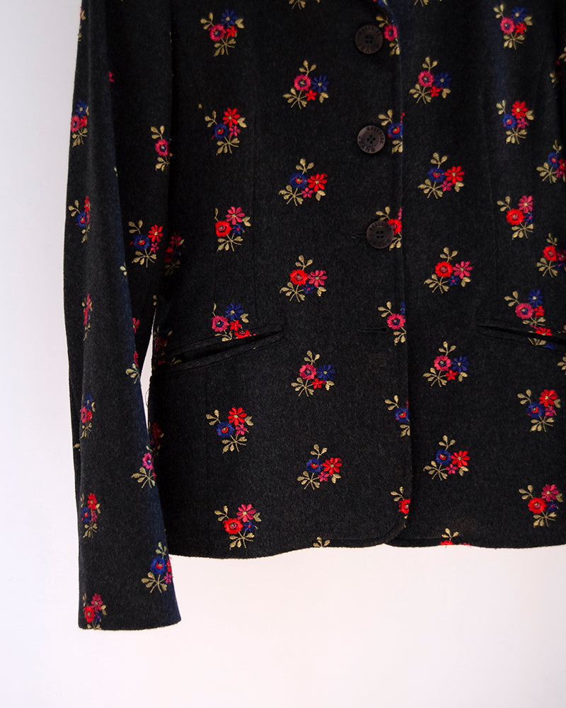 Moschino floral embroidery blazer