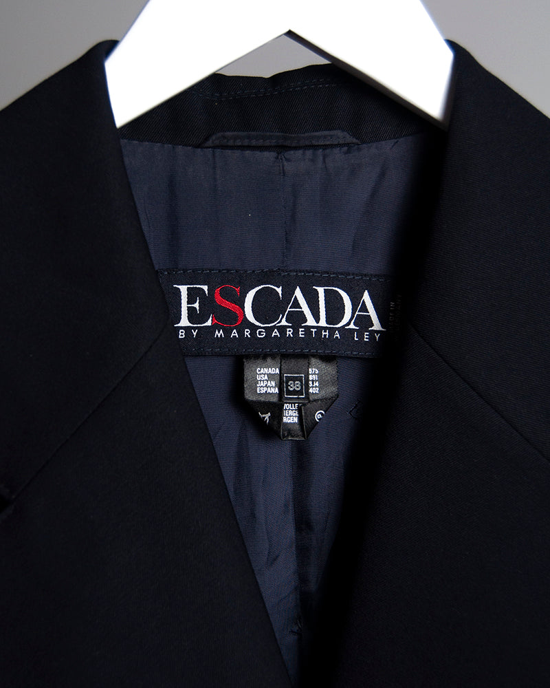 Escada navy double breasted blazer