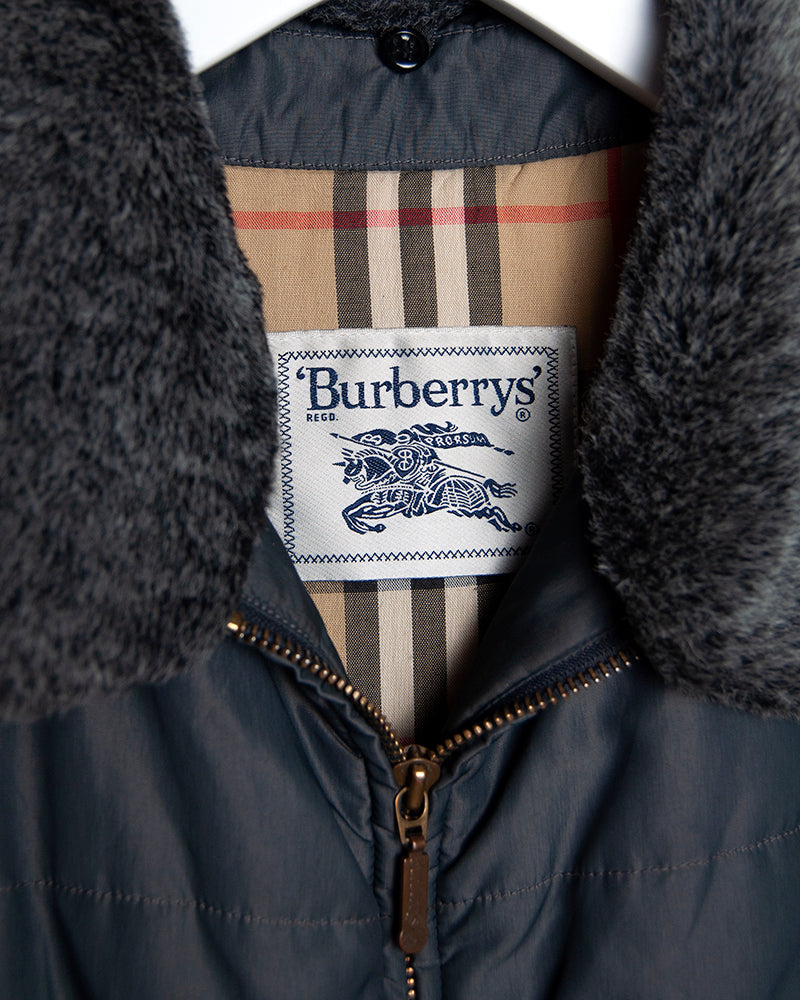 Burberry grey down coat
