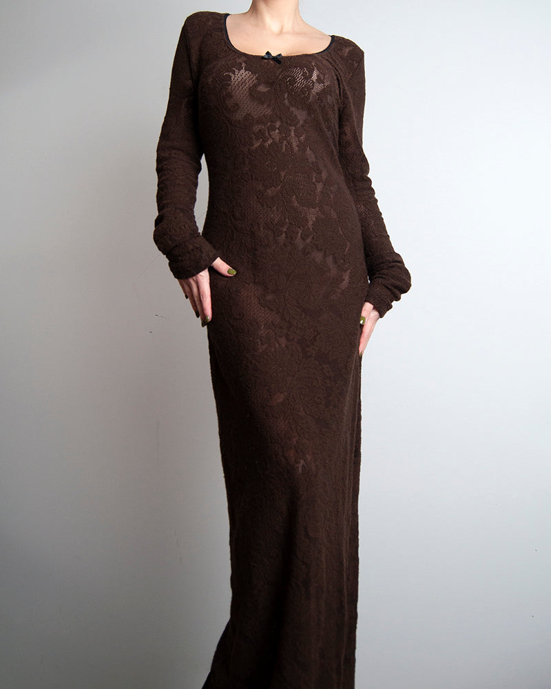 D&G brown lace dress