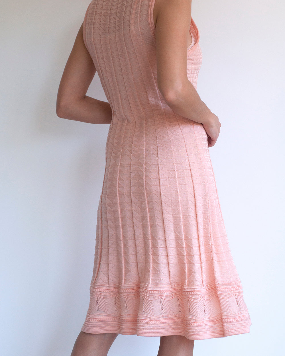 M Missoni pink knitted dress