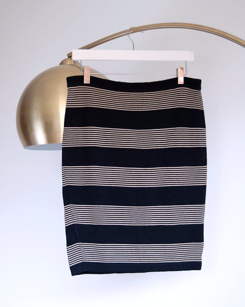 some things never fade preloved designer vintage escada stripe knit skirt