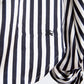 some things never fade preloved designer vintage burberry satin silk stripe shirt balloon sleeves blouse