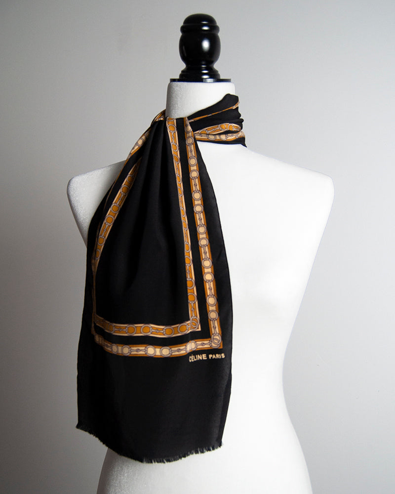 Some Things Never Fade designer vintage preloved Céline oldceline silk scarf