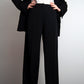 Some Things Never Fade designer vintage preloved Armani black tailored wide leg trousers