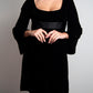 Some Things Never Fade designer vintage preloved Diane Von Furstenberg velvet Wednesday style dress Bridgeton empress cut dress