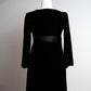 Some Things Never Fade designer vintage preloved Diane Von Furstenberg velvet Wednesday style dress Bridgeton empress cut dress