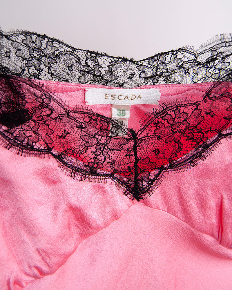 some things never fade preloved designer vintage escada pink silk cami top