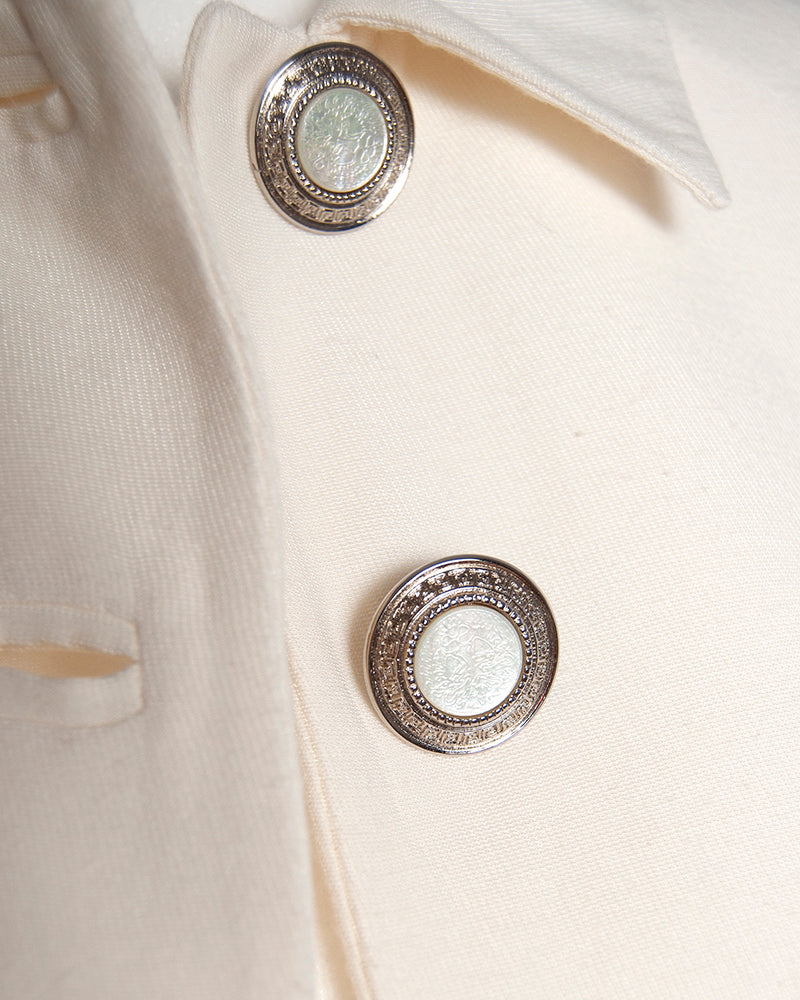 Chaqueta botones plateados Versace