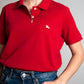 Burberry red polo