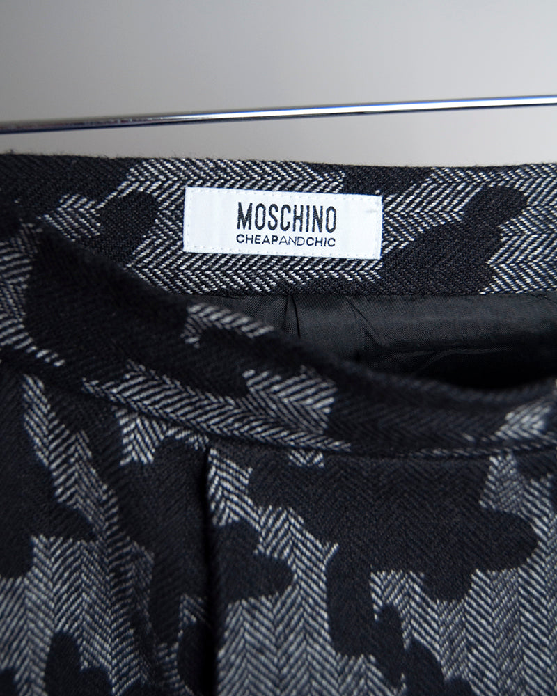 Moschino houndstooth skirt